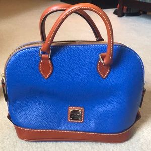 Dooney & Bourke Pebble Leather Zip Satchel. Brand New!